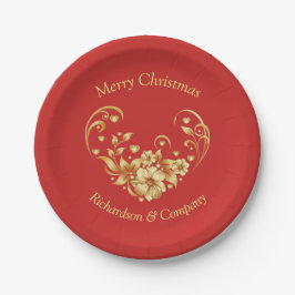 企業のクリスマスパーティー紙プレート ペーパープレート