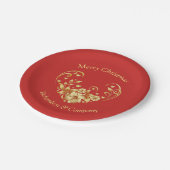 企業のクリスマスパーティー紙プレート ペーパープレート (アングル)