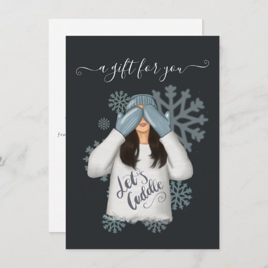 企業のクリスマス券 (正面/裏面)