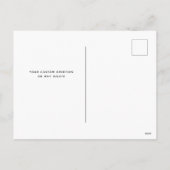 企業のクリスマス2021ロゴ顔マスクトナカイ シーズンポストカード (裏面)