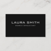 企業のシンプル |ブラック/グレー 名刺 (正面)