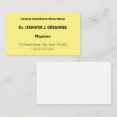 企業のスタイル医療専門家 名刺 (正面/裏面)