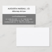 企業のスタイル法プロフェッショナル名刺書 名刺 (正面/裏面)