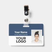 企業のセキュリティID名タグ従業員 バッジ (正面 （クリップ付）)