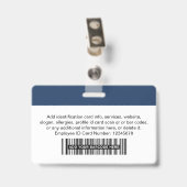 企業のセキュリティID名タグ従業員 バッジ (裏面 （クリップ付）)