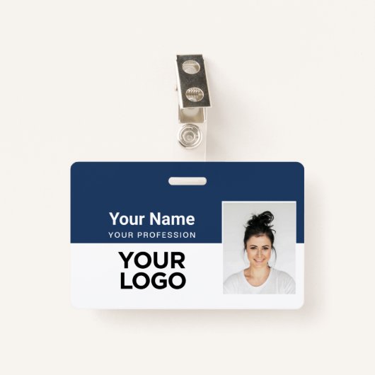 企業のセキュリティID名タグ従業員 バッジ (正面クリップ)
