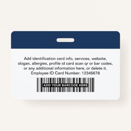企業のセキュリティID名タグ従業員 バッジ (裏面)