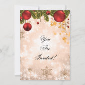 企業のバラ金ゴールドクリスマス 招待状 (裏面)