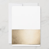 企業のパーティーエレガント応援ブラック金ゴールド 招待状 (裏面)