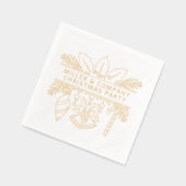 企業のパーティーパーソナライズされた名 箔ナプキン (左)