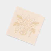 企業のパーティーパーソナライズされた名 箔ナプキン (左)