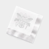 企業のパーティーパーソナライズされた名 箔ナプキン (左)