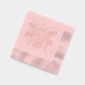 企業のパーティーパーソナライズされた名 箔ナプキン (左)