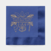 企業のパーティーパーソナライズされた 箔ナプキン (正面)