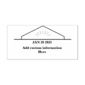 企業のプロフェッショナルカスタム日付スタンプ セルフインキングスタンプ (デザイン)