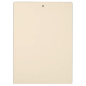 企業のプロフェッショナルシンプルシック金ゴールド&アイボリー クリップボード (裏面)