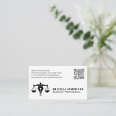 企業のプロフェッショナルロゴ | QRコード 名刺 (スタンド正面)