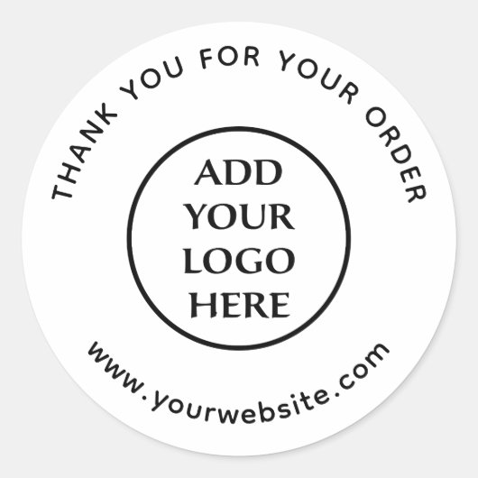 企業のプロフェッショナル会社のロゴ ラウンドシール (正面)