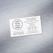 企業のプロフェッショナル会社ロゴソーシャルメディア マグネット名刺 (インサイチュ)