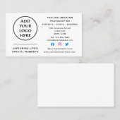 企業のプロフェッショナル会社ロゴソーシャルメディア 名刺 (正面/裏面)