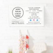 企業のプロフェッショナル会社ロゴソーシャルメディア 横断幕 (インサイチュ)