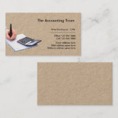 企業のプロフェッショナル会計サービス 名刺 (正面/裏面)