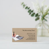 企業のプロフェッショナル会計サービス 名刺 (スタンド正面)