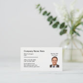企業のプロフェッショナル写真テンプレート 名刺 (スタンド正面)