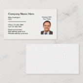 企業のプロフェッショナル写真テンプレート 名刺 (正面/裏面)