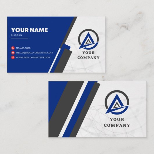 企業のプロフェッショナル最高のデザイン名刺 名刺 (正面/裏面)