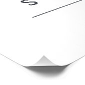 企業のプロフェッショナル様式化モノグラムレッド/グレー ポスター (コーナー)