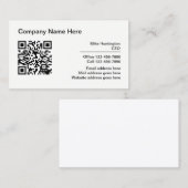 企業のプロフェッショナルQRコード名刺 名刺 (正面/裏面)