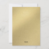 企業のホリデーランチョン金ゴールドエレガントスノーフレーク シーズンカード (裏面)