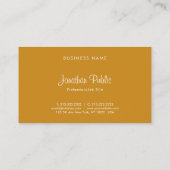 企業のミニマルエレガントリストトレンドカラーテンプレート 名刺 (裏面)