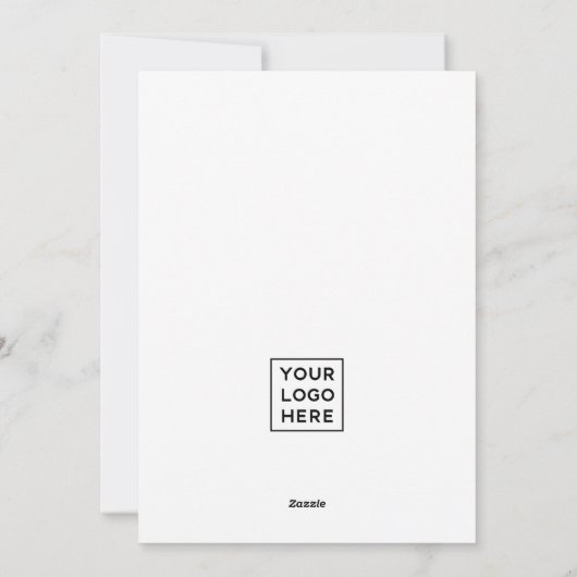 企業のモノクローム モダン タイポグラフィ シーズンカード (裏面)