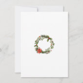 企業のロゴクリスマスホリデーオフィスパーティー 招待状 (裏面)