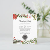 企業のロゴクリスマスホリデーパーティの招待状 (スタンド正面)