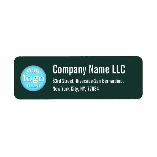 企業のロゴフォレストグリーン差出人住所 ラベル (正面)
