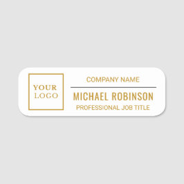 企業のロゴ プロフェッショナル社員 名札