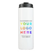 企業のロゴ、名前、Webサイトのプロモーション タンブラー (正面)