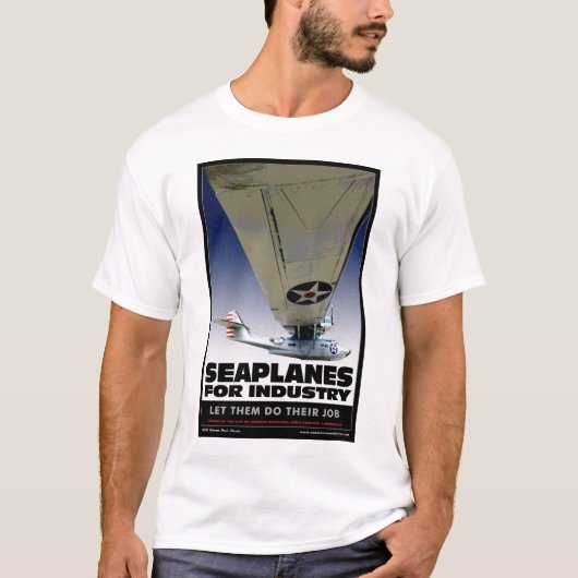 企業のワイシャツのための水上飛行機 Tシャツ (正面)