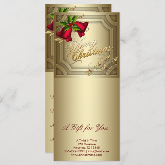 企業の休暇中の贈与証書 (正面/裏面)