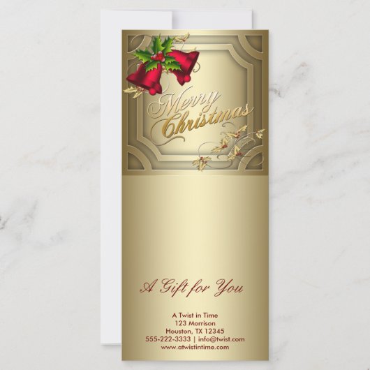 企業の休暇中の贈与証書 (正面)