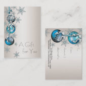 企業の休暇中の贈与証書 割引カード (正面/裏面)