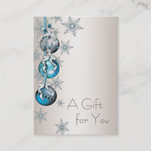 企業の休暇中の贈与証書 割引カード (正面)