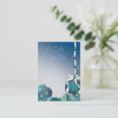 企業の休暇中の贈与証書 割引カード (スタンド正面)