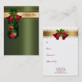 企業の休暇中の贈与証書 割引カード (正面/裏面)