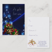 企業の休暇中の贈与証書 割引カード (正面/裏面)