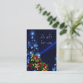 企業の休暇中の贈与証書 割引カード (スタンド正面)