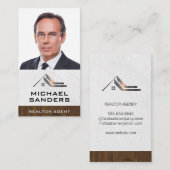 企業の実在財 |メガネをかけたビジネスマン 名刺 (正面/裏面)